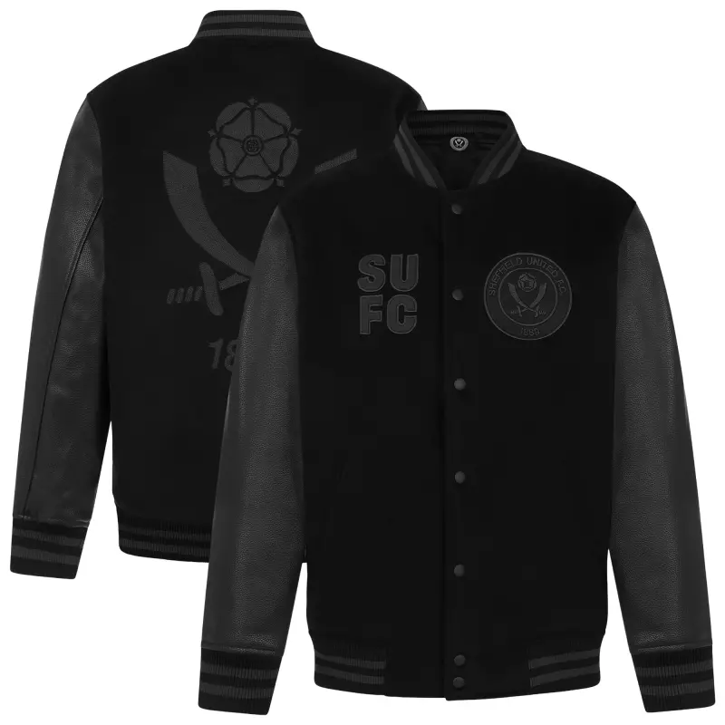 Sheffield United Premium Varsity Jacket - Black - Mens - Main Merchandise Preview - 204513845 29425