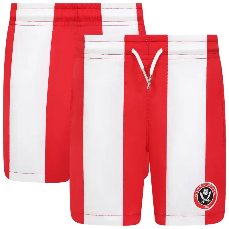 Sheffield United Stripe Crest Swim Short - Red/White - Kids - Main Item Preview - 204513825 29466