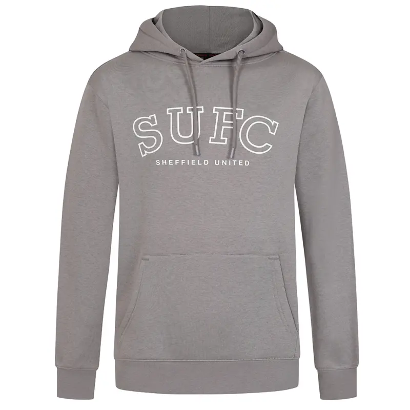 Sheffield United Text Hoody visualised in a clean main merchandising shot