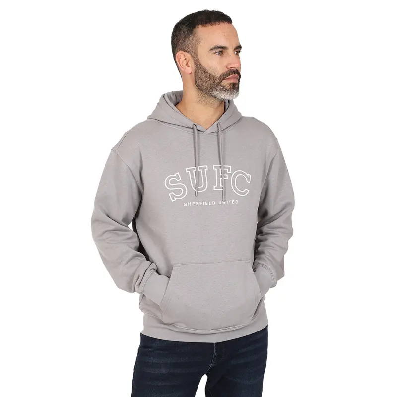 Sheffield United Text Hoody pictured in a shopper-focused gallery composition