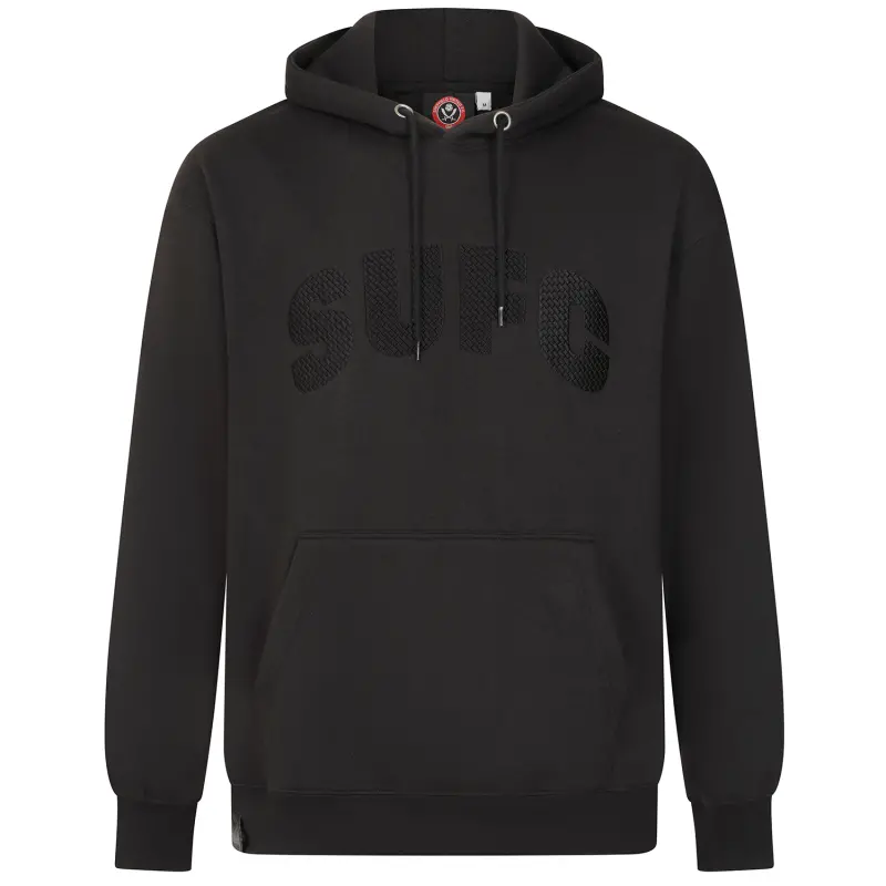SUFC Premium Hoody pictured in a shopper-focused main composition