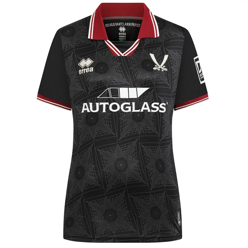 Main merchandise photograph presenting SUFC Women Fit Black GK Shirt S/S 24/25