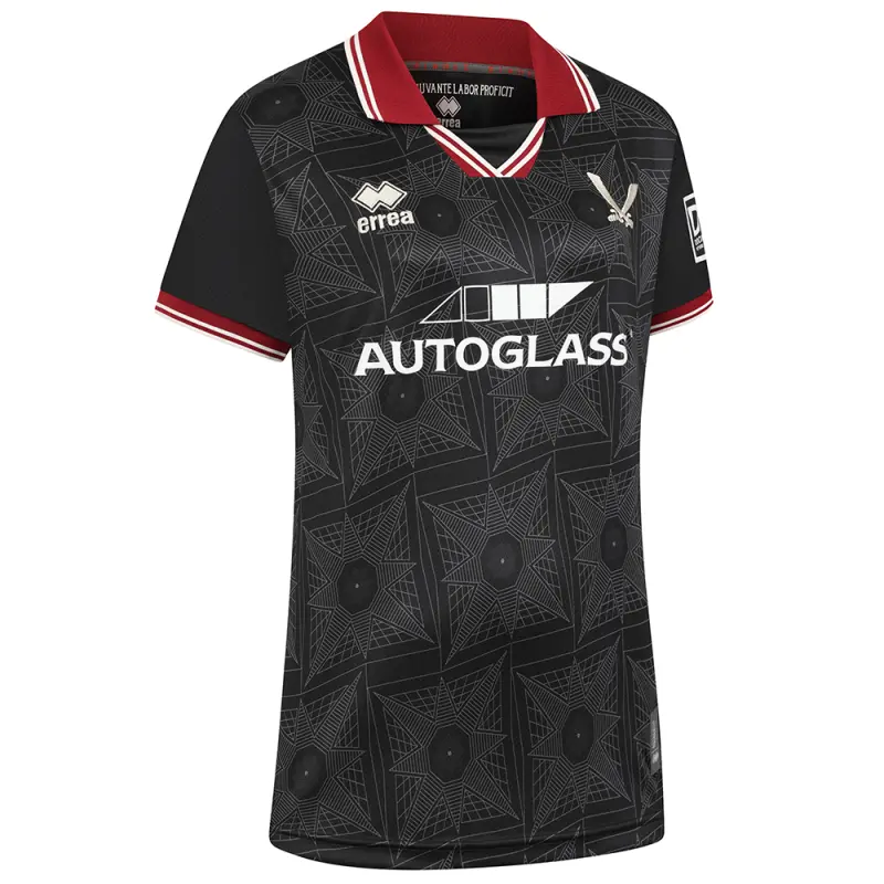 SUFC Women Fit Black GK Shirt S/S 24/25 pictured in a shopper-focused gallery composition