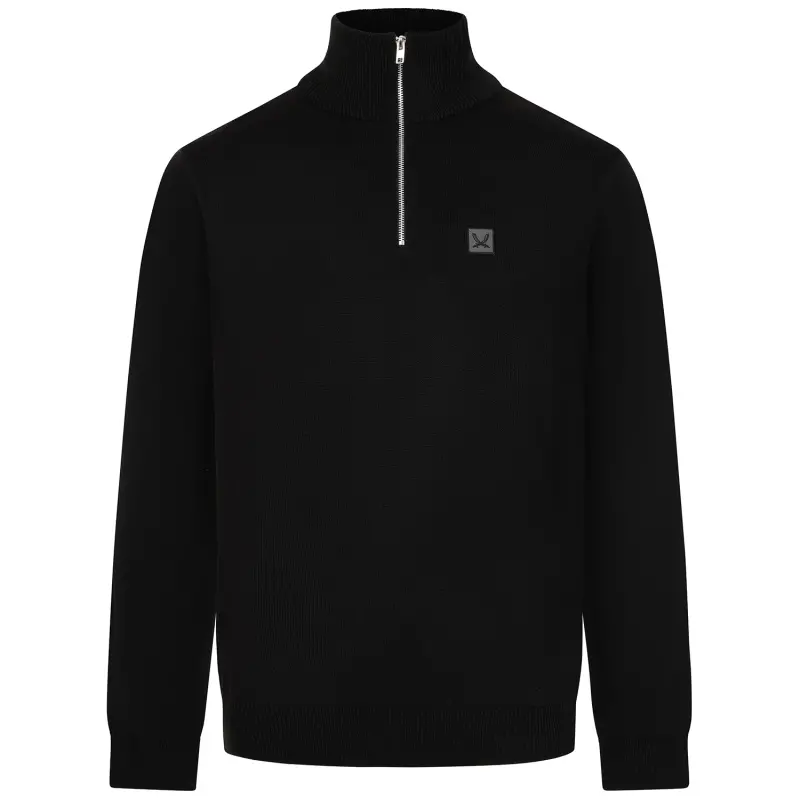 Merchandise image showing Sword 1/4 Zip Sweat Black through a main perspective
