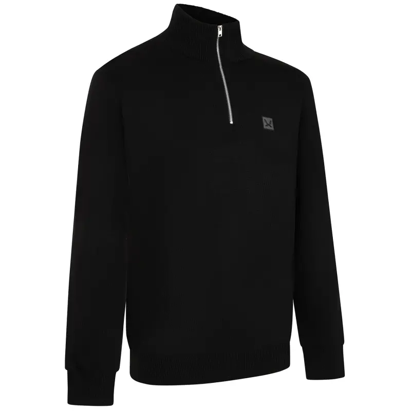 Sword 1/4 Zip Sweat Black pictured in a shopper-focused gallery composition