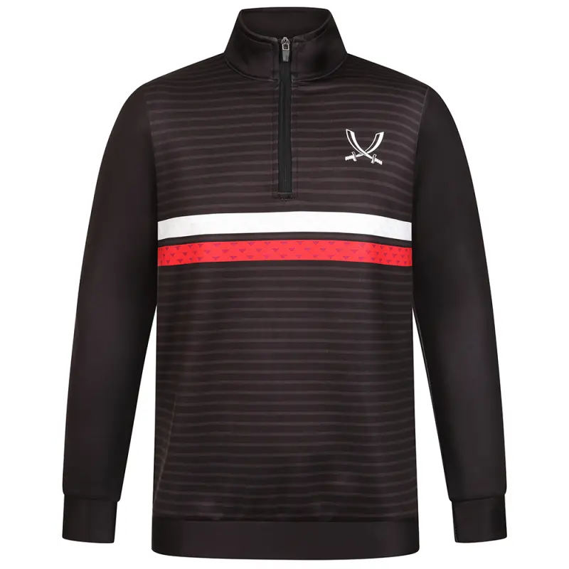 Sword Golf 1/4 Zip BRW - Main Shopper Preview - COL0004 25859 Shopping reference image featuring Sword Golf 1/4 Zip BRW from the main perspective