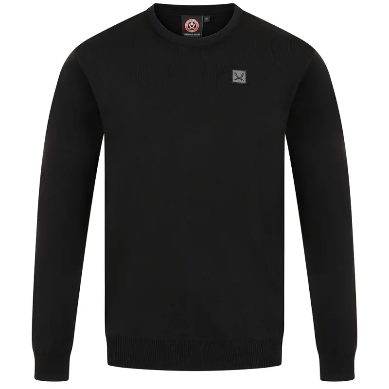 Shopping reference image featuring Sword Round Neck Sweat Black from the main perspective