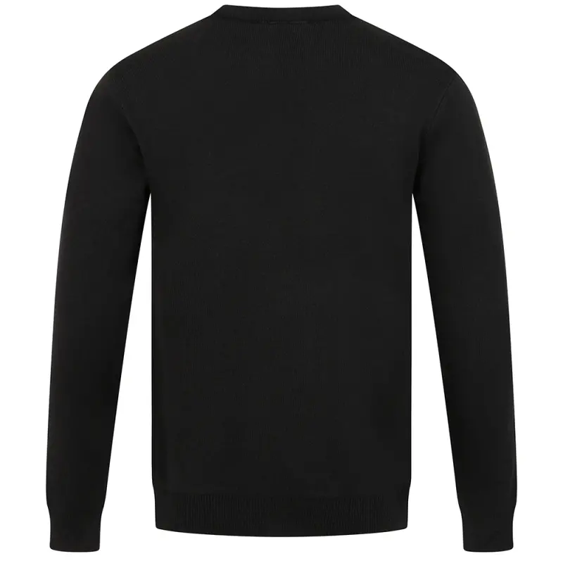 Sword Round Neck Sweat Black pictured in a shopper-focused gallery composition