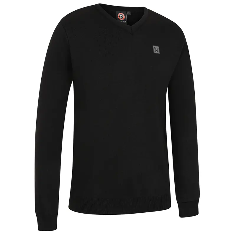 Product discovery photograph of Sword V Neck Sweat Black in the gallery view